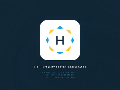 Daily UI 005 - App icon accelerator app blue dailyui icon particle sci fi yellow