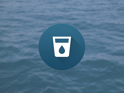 Daily UI 005 :: App Icon :: Water Intake app icon material design ui water