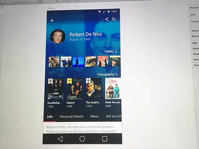 Daily UI: Day 6 - Profile android dailyui imdb profile ui user profile