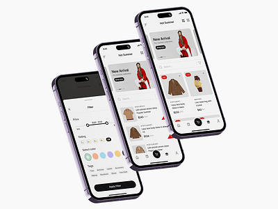 Dakota – Product List app dakota design ecommerce kit minimal mobile product list template ui