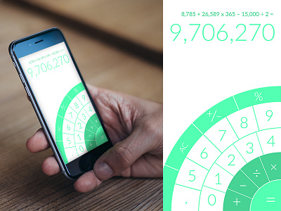 004 Dailyui Minimal Thumb Pivot Calculator 004 calculator circles dailyui minimal thumb reach what standards