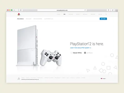 PlayStation 2 Remastered Website console game playstation playstation2 ps ps2 ps3 redesign sony video game website xbox