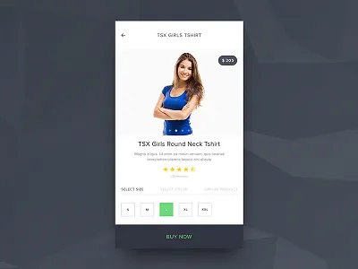 Ecommerce App android app ecommerce ios minimal product screen shopping size ui user interface