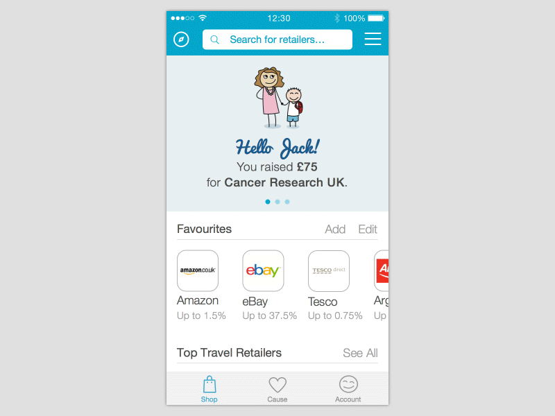 Donation Confirmation Popup animation app coins confirmation easyfundraising ios iphone motion ribot success ui ux