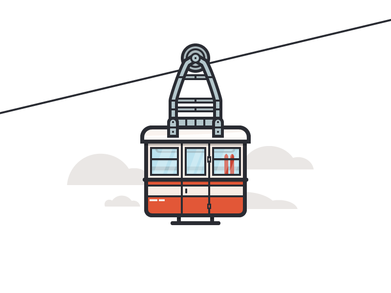 Ropeway Outlined by Martin David on Dribbble