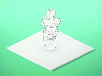 Ô Green • Stone Lantern 3d aftereffect animation c4d capsule drink gif japanese lantern tea webgl