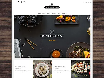 Restaurant Theme clean food restaurant theme website wordpress