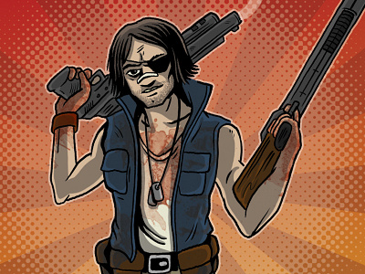Survivor boardgame comic book horror illustration mixtape massacre