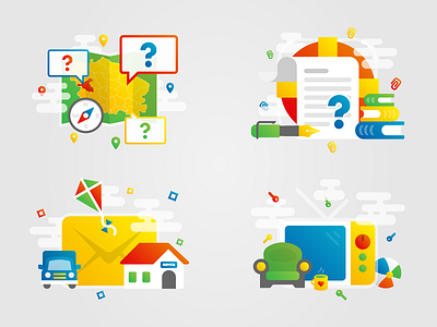 Animation Concepts broadcast concept flat ident infographics tv