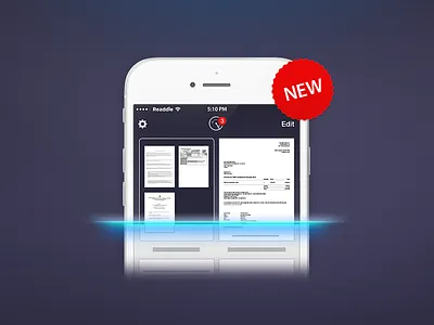 Splash, Promo Banner for Scanner Pro app banner dicsount documents ios promo radar readdle scan scanner