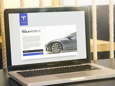 Day 045 - Product Card car card clean contact customize interface product tesla us user