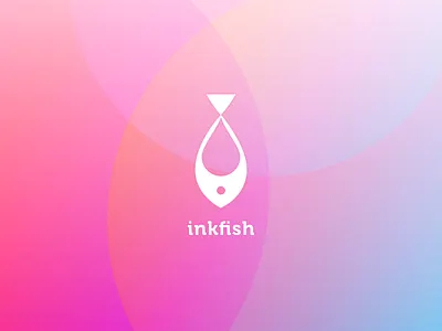 Inkfish logo app colorful fish folder ink inkfish logo logodesign mark monogram photo symbol
