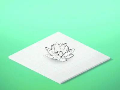 Ô Green • Sacred Lotus 3d aftereffect animation c4d capsule drink gif japanese leaf tea webgl
