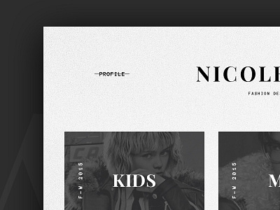 Fall Winter - Collection black white collection design elegant fashion fashion store layout ui web web design