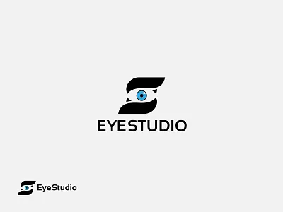 Branding, minimalist, Modern Eye Studio Logo Design Concept. brand brand identity branding eyes logo identity logo logo design mark popular logo print s letter logo studio logo symbol typography visual identity
