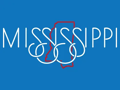 Mississippi clean illustration southern state vector