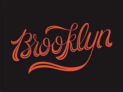 No Sleep Till brooklyn hand lettering lettering nyc script shadow wip