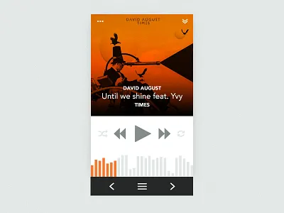 Day 9 — Music Player 009 clean crisp dailyui minimal music music player orange ui ux