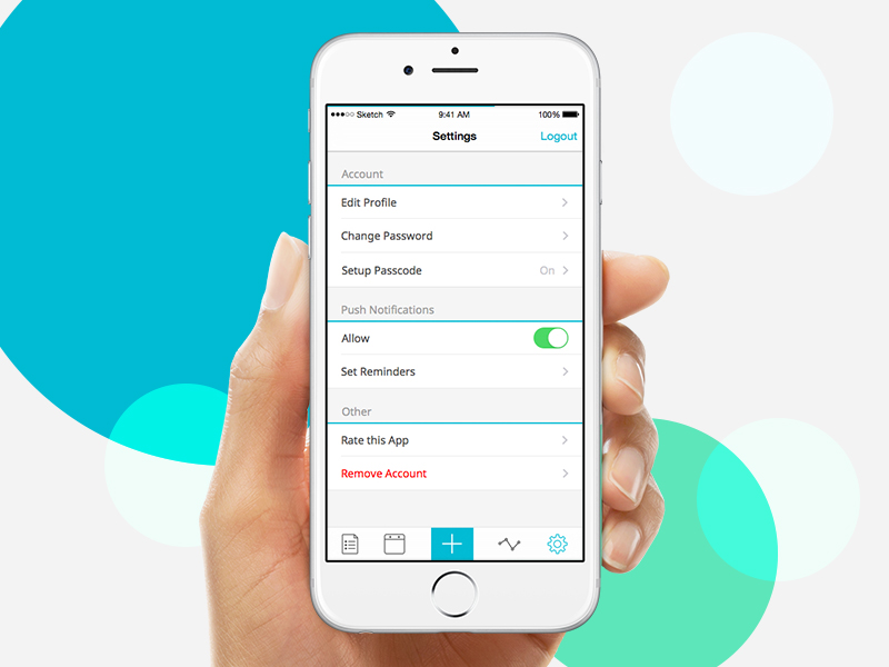 Settings 007 app austin dailyui design mudshock product screen setting setup ui