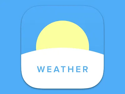 Weather Icon - Dailyui 005 005 dailyui design icon osx ui ux weather web web design. ios