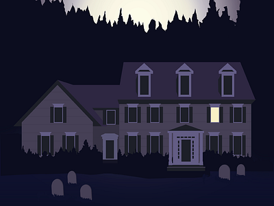 Halloween Party Invite Part 2 halloween haunted haunted house house invitation invite moon october party invite scary spooky