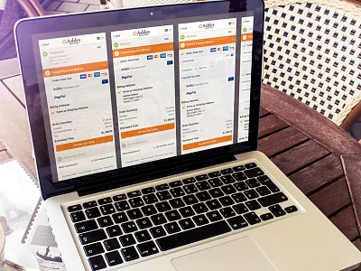 Ashley Mobile Cart UI Re-design cart checkout one page cart payment page ui