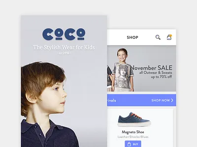 Stylish Wear for Kids mobile app bag ecommerce gabana kids minimalism mobile screen shoes sketch ui ux wear