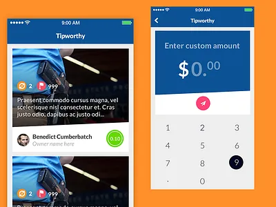 Feed of great tipworthy content app feed iphone numpad tip