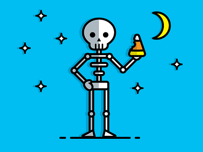 Skeleton Candy 2spooky4me ai candy corn free halloween wallpaper