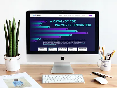 Marqeta 3.0! fintech payments platform purple responsive web