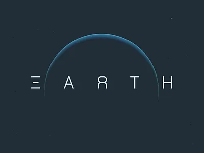 Earth earth moon planet solar system space star symmetrical symmetry texture type typography water