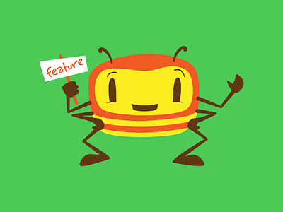 Feature or bug? character illustration