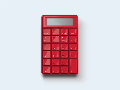 DailyUI 004 — Calculator calculator dailyui ippeimatsumoto skeuomorphic skeuomorphism