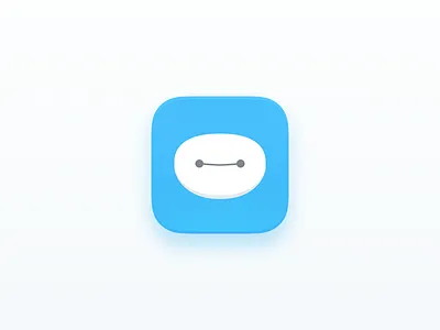 Baymax App icon app baymax challenges clean icon sketch ui