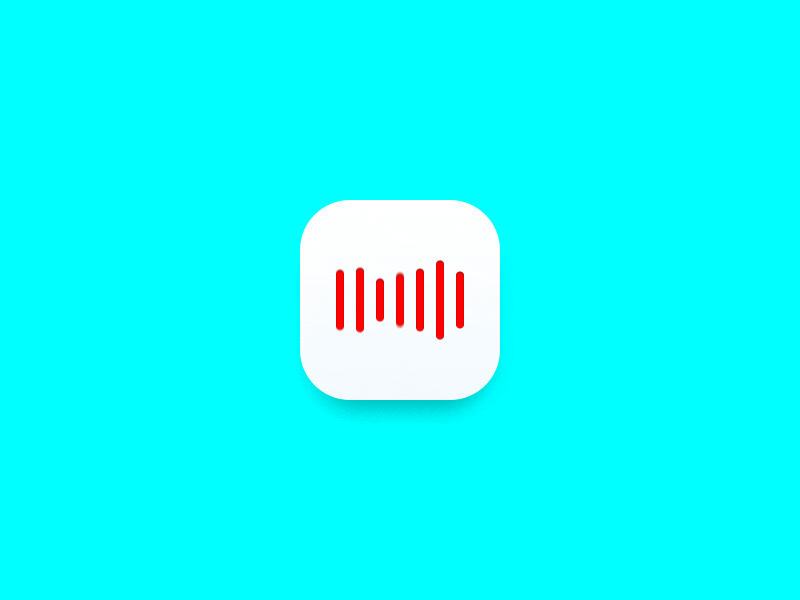 Recorder app icon 005 animated animation app dailyui gif icon ios sketch ui