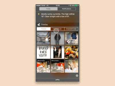 Feeday 1.3 switch animation app feeday gif instagram motion photo principle switch widget