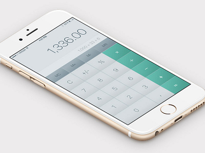 Calculator UI - Day 4 app calculator dailyui flat ui