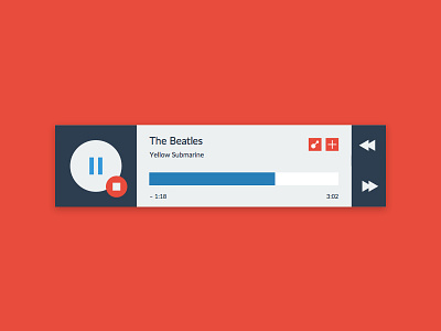 Music Player 009 app dailyui interface minimal music player ui