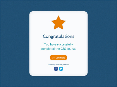 Social Share 010 app congratulations dailyui interface minimal popup share socialshare ui