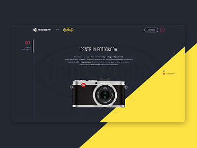 Screen 03 - Third slide from a case study agency case study clean dark design flat portfolio screen slide ui ux website
