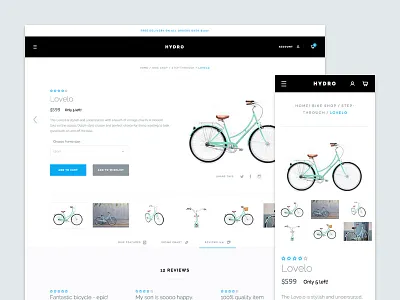 Product page layout minimal shop theme ui