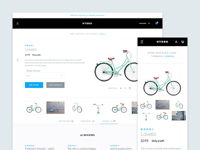 Product page layout minimal shop theme ui