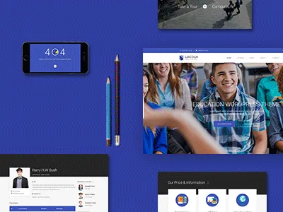 Lincoln - Material Design Education Theme college course education event material design online learning school theme tickets wordpress