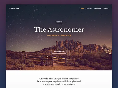 Magazine blog flat layout magazine minimal online simple travel ui user interface ux website