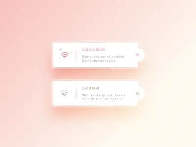 Day 11 - Flash Message clean dailyui gradient message ui ux wifi