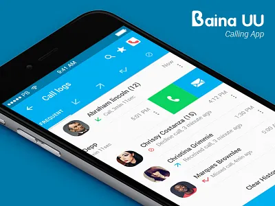 Calling App android app call logs calling contact list development emergency call favourite list ios search speed dial