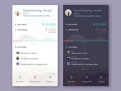 Home page for personal finance architecture dashboard finance hackathon interface location mobile payment profile stats ui