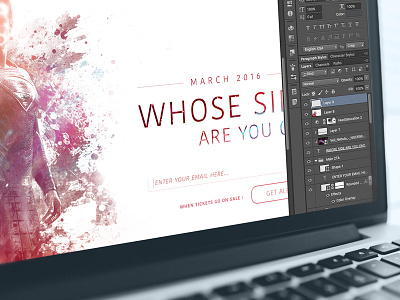 Color Work - Landing Page - Superman v. Batman color disintegration grunge layers overlay particles profile reversed splatter