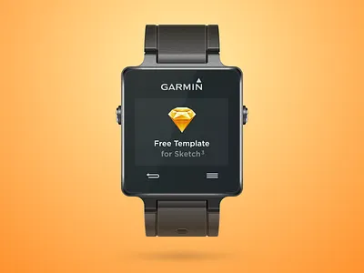 Garmin Vivoactive apple watch freebie gadget garmin sketch smartwatch smartwatch template