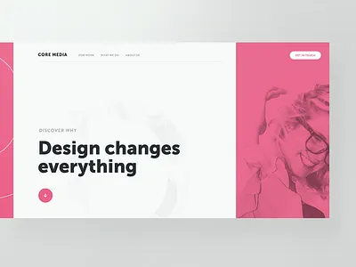 Core Media — Hero Exploration agency bootstrap creative designer layout template typography unsplash web design webdesign website